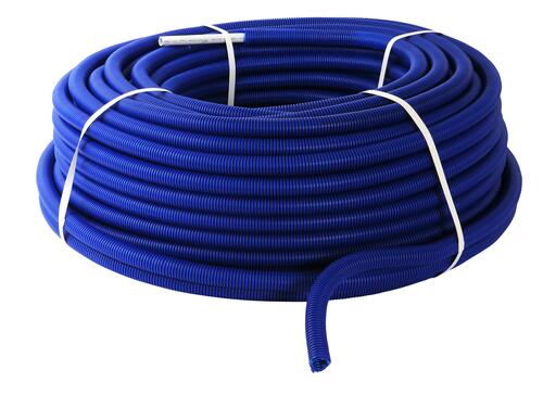 Tube fluxo fourreau bleu couronne 100m Ø 16 - NICOLL - FLEM100FB16