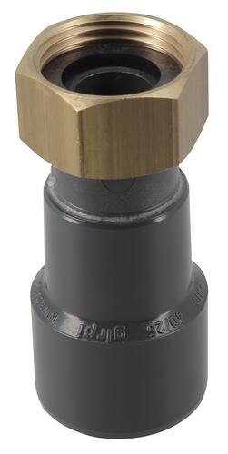 Union femelle à écrou prisonnier, Ø 32 mm, taraudage 1", emboîtures égales NICOLL - O3226F