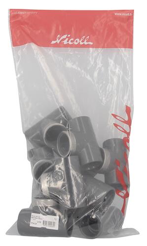 Te mixe 90° Ø 40 renforce taraude Ø 33-42 40x5 - NICOLL - TT40F