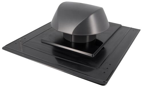 Chapeau ventilation avec platine ardoise, Ø 100, anthracite - NICOLL - VVA10A