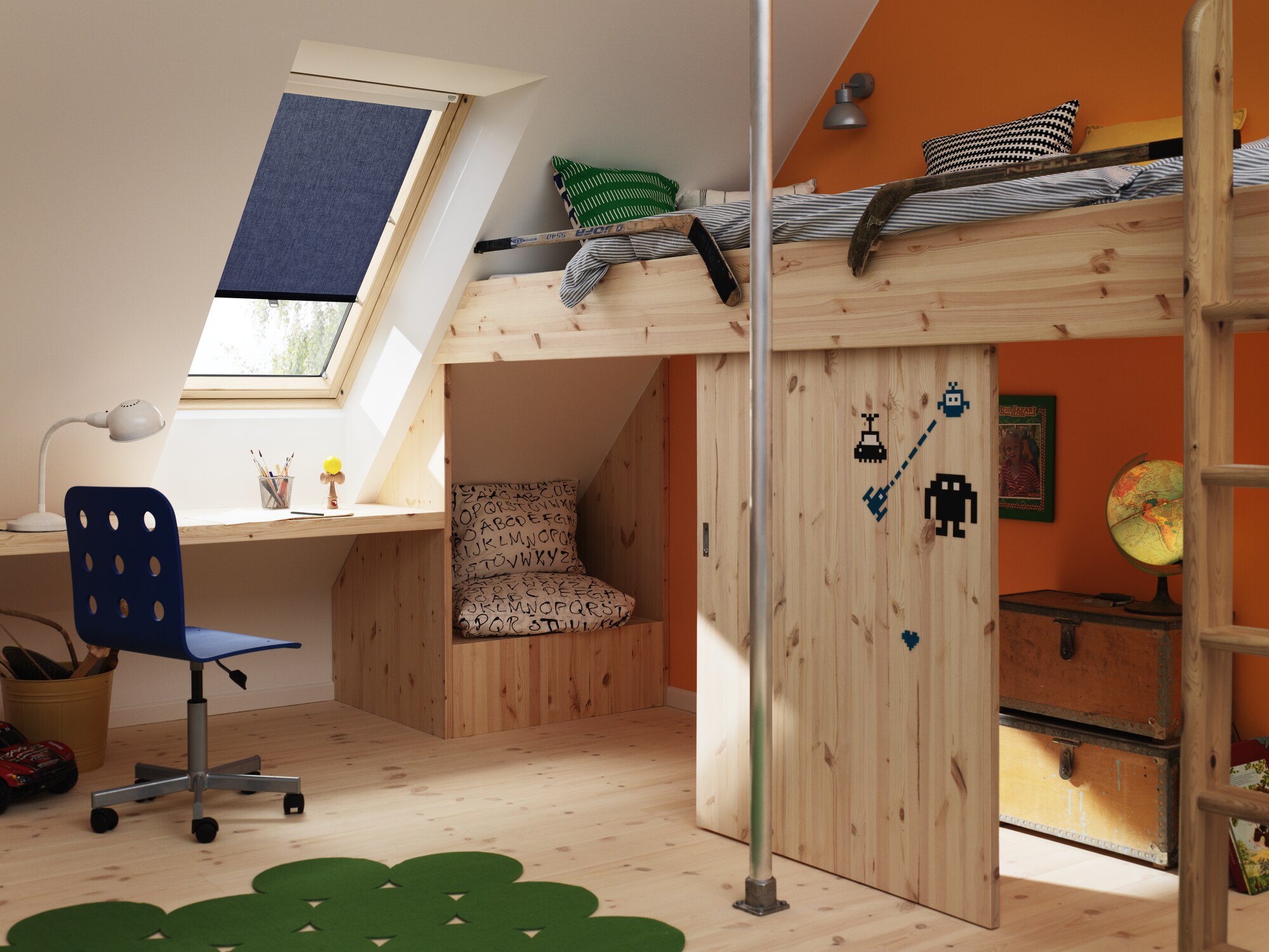 Store rideau rhl UK00 beige - VELUX - RHLUK001086