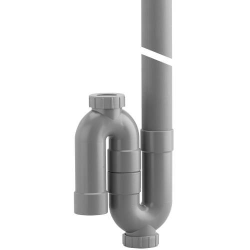 Siphon p.v.c. POUR machine A LAVER - simple sortie verticale - GRK - 53-0