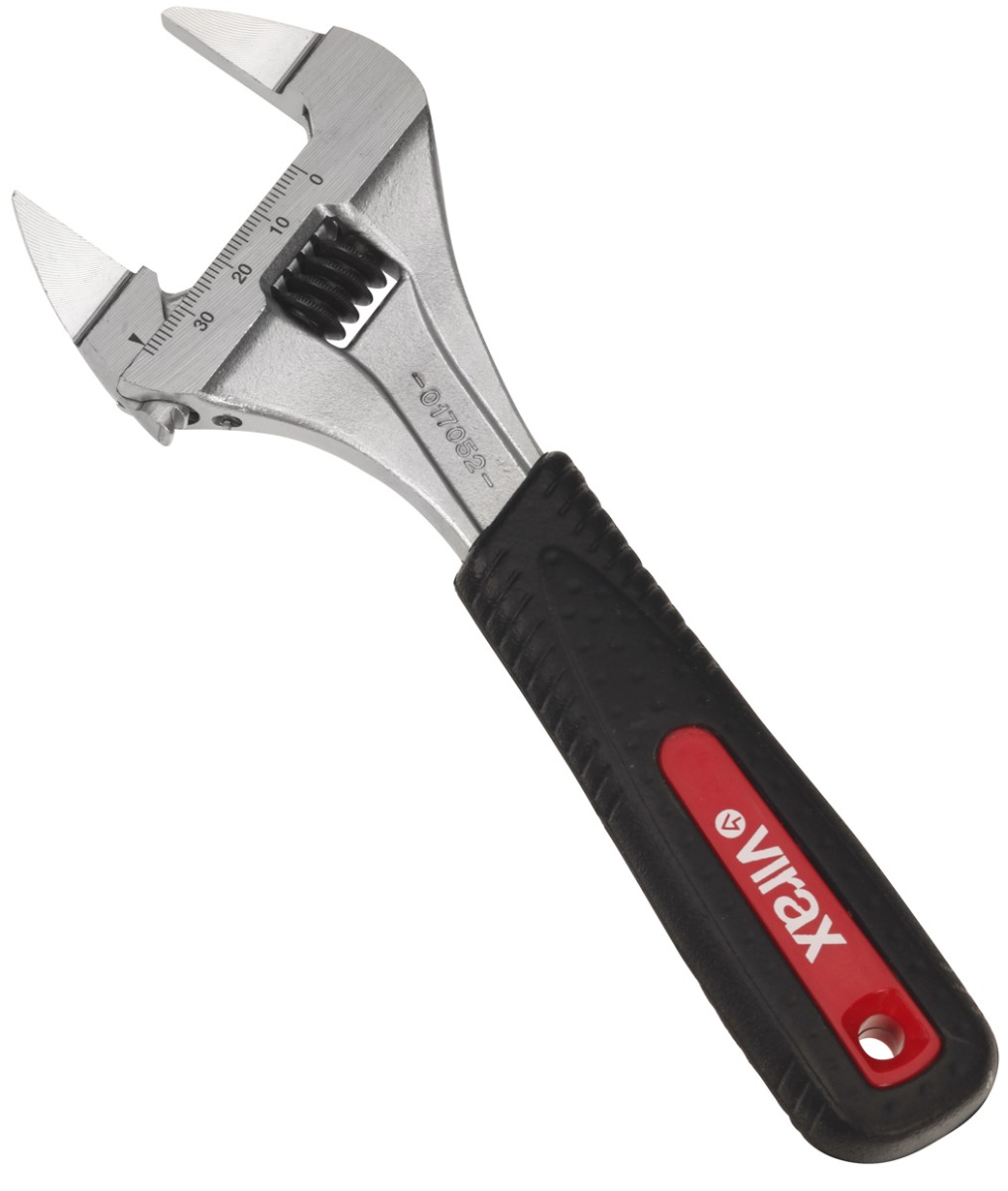 Clé à molette 8" à mors extra fins VIRAX - 017052