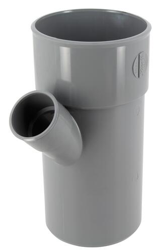 Culotte simple, Ø 100/40, mâle-femelle à 45°, à coller, gris, en PVC NICOLL - BT74