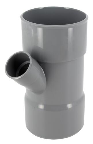Culotte simple, Ø 100/40, femelle-femelle à 45°, à coller, gris, en PVC NICOLL - BT744