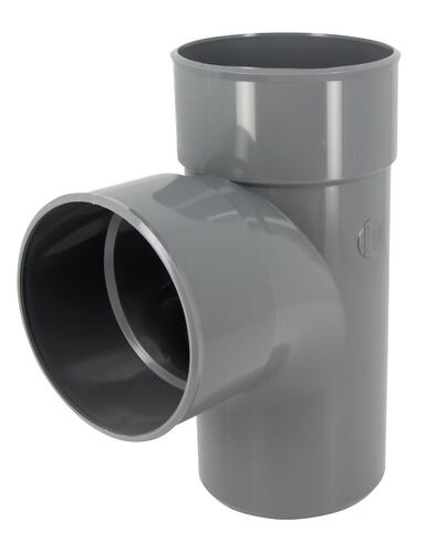 Culotte simple, Ø 100, mâle-femelle à 87°30, à coller, gris, en PVC NICOLL - BX18