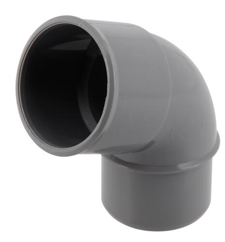 Coude Ø 40 mm, mâle-femelle à 67°30, à coller, gris, en PVC NICOLL - CH6