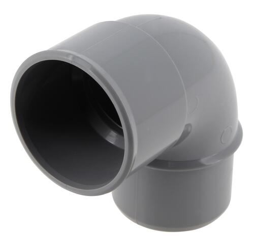 Coude Ø 40 mm, mâle-femelle à 87°30, à coller, gris, en PVC NICOLL - CH8