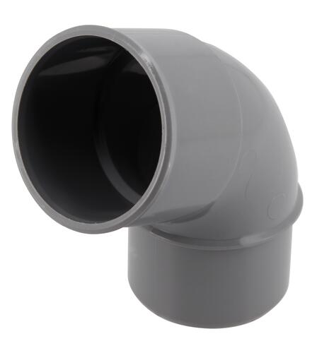 Coude Ø 50 mm, mâle-femelle à 67°30, à coller, gris, en PVC NICOLL - CJ6