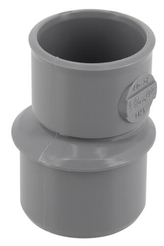 Réduction incorporée, Ø 40/32 mm, mâle-femelle, à coller, gris, en PVC NICOLL - IH1