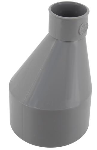 Réduction extérieure excentrée, Ø 100/40, mâle-femelle, à coller, gris en PVC NICOLL - IT6