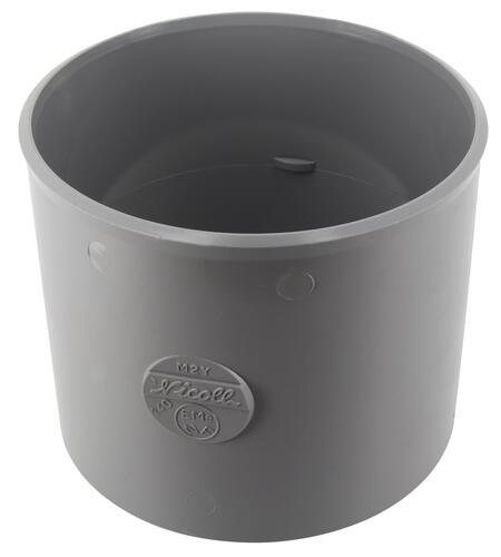 Manchon, Ø 140 mm, femelle-femelle, à coller, gris, en PVC NICOLL - M2Y