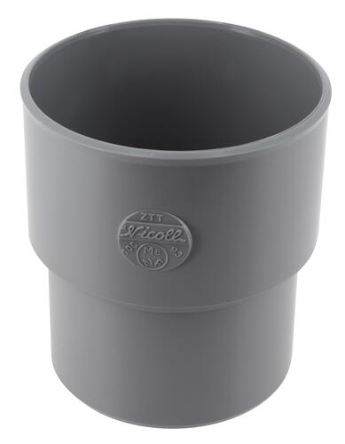 Manchette de réparation, Ø 100/93 mm, mâle-femelle, à coller, gris, en PVC NICOLL - ZTT