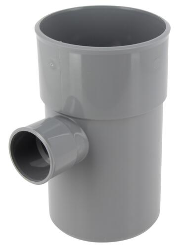 Culotte simple, Ø 100/40, mâle-femelle à 87°30, à coller, gris, en PVC NICOLL - BT78