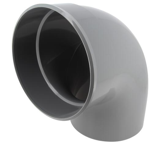 Coude Ø 200 mm, mâle-femelle à 87°30, à coller, gris, en PVC NICOLL - CB8