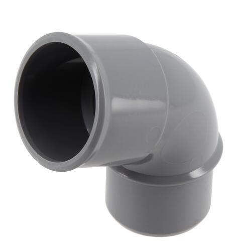 Coude Ø 32 mm, mâle-femelle à 67°30, à coller, gris, en PVC NICOLL - CF6