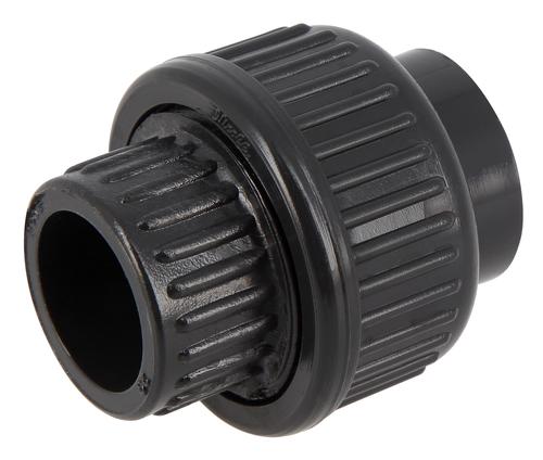 Unions 3 pièces à coller, Ø 20 mm, en PVC pression anthracite NICOLL - N20F