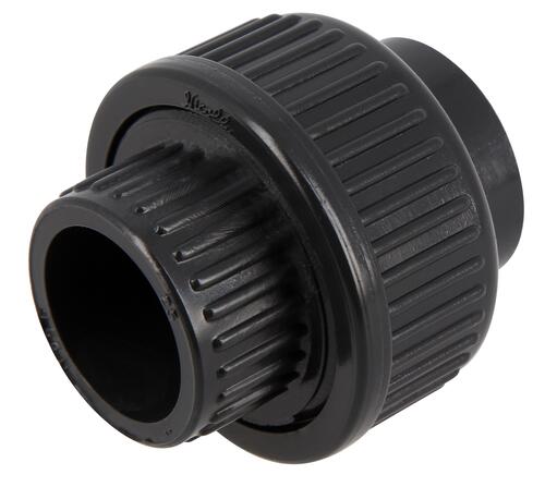 Unions 3 pièces à coller, Ø 25 mm, en PVC pression anthracite NICOLL - N25F