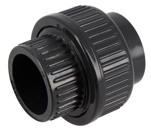 Unions 3 pièces à coller, Ø 32 mm, en PVC pression anthracite NICOLL - N32F