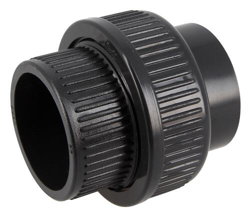 Unions 3 pièces à coller, Ø 50 mm, en PVC pression anthracite NICOLL - N50F