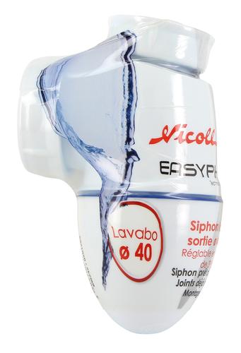 Siphon lavabo easy "Ø 40" sas bm 242 - NICOLL - 201283