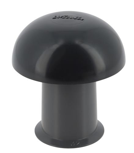 Chapeau ventilation sans anti insecte Ø 32 ardoise - NICOLL