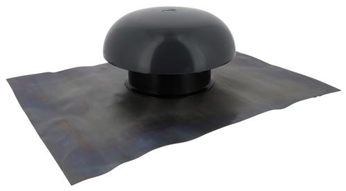 Chapeau ventilation avec collerette etacheite 45x33 Ø 125 - NICOLL - CD12