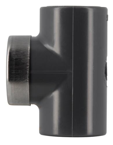Te mixe 90° Ø 25 renforce taraude Ø 20-27 25x3 - NICOLL - TT25F
