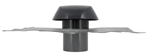 Chapeau de ventilation ATEMAX 60 x 60 cm Ø125 anthracite - NICOLL - VVF12A