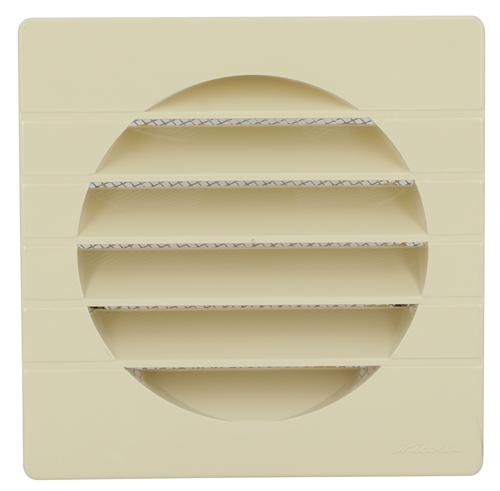 Grille exterieure p/tube d.125 mous.sable