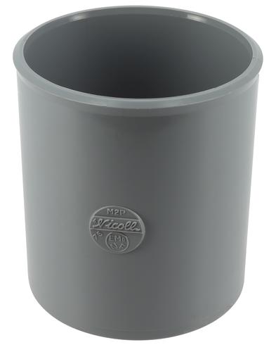 Manchon Ø 75 mm, femelle-femelle, à coller, gris, en PVC NICOLL - M2P