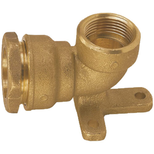 COUDE applique femelle laiton POUR polyethylene 1/2-2 25x1 - GRK - 509-1FK