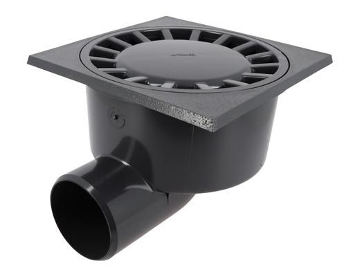 Siphon de cour 25x25 sortie horizontale Ø 90/100 SC1925 - NICOLL