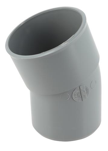Coude Ø 75 mm, mâle-femelle à 20°, à coller, gris, en PVC NICOLL - CP2