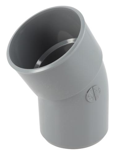 Coude Ø 75 mm, mâle-femelle à 30°, à coller, gris, en PVC NICOLL - CP3
