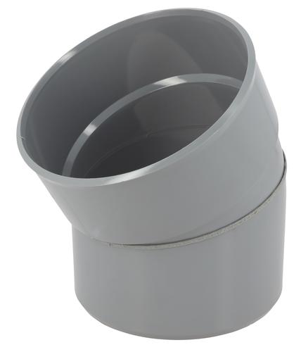 Coude Ø 160 mm, mâle-femelle à 30°, à coller, gris, en PVC NICOLL - CZ3