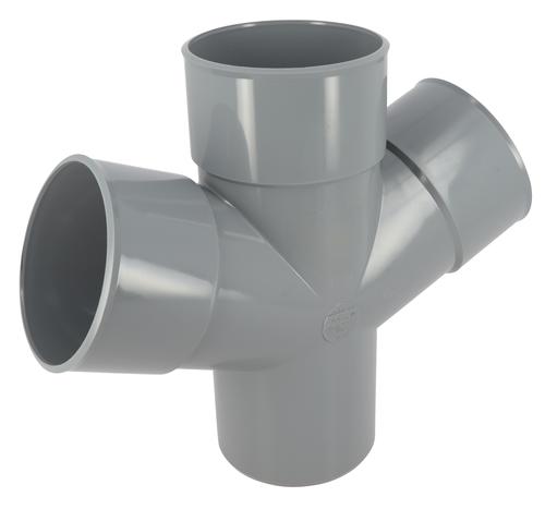 Culotte double parallèle mâle-femelle 67°30 Ø 100 - NICOLL - RT16