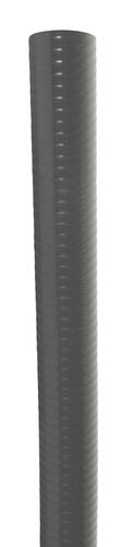 Tube flexible, Ø 40 mm, mâle-mâle, longueur 1 m, à coller, gris, en PVC