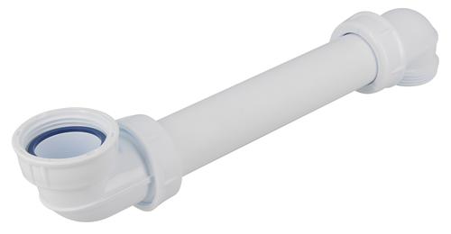 Tubulure de lavabo bi-matière 32 mm sortie arrière avec joints intégrés NICOLL - 0201011