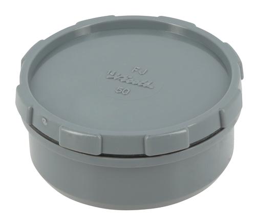 Tampon de visite avec bouchon, Ø 50 mm, mâle-femelle, à coller, gris, en PVC NICOLL - FJ