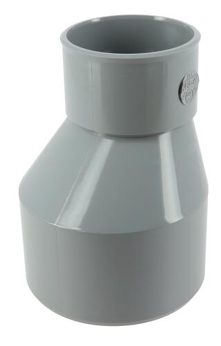 Réduction extérieure excentrée Ø 100/63, mâle-femelle, à coller, gris, en PVC NICOLL - IT4