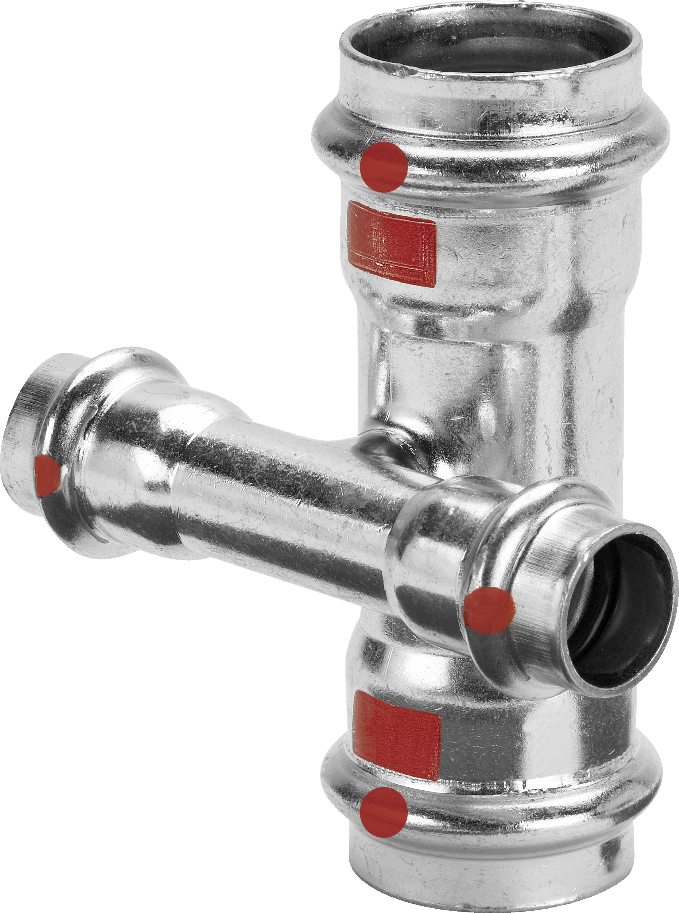 Prestabo-Croix avec SC-Contur acier non galvanisé modèle 1148 d1 18 d2 15 - VIEGA - 601157