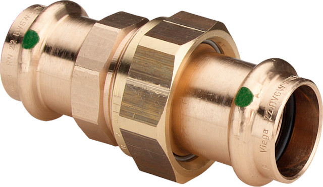 Sanpress-Raccord union bronze ou bronze au silicium, modèle 2260 d: 22 - VIEGA - 126124