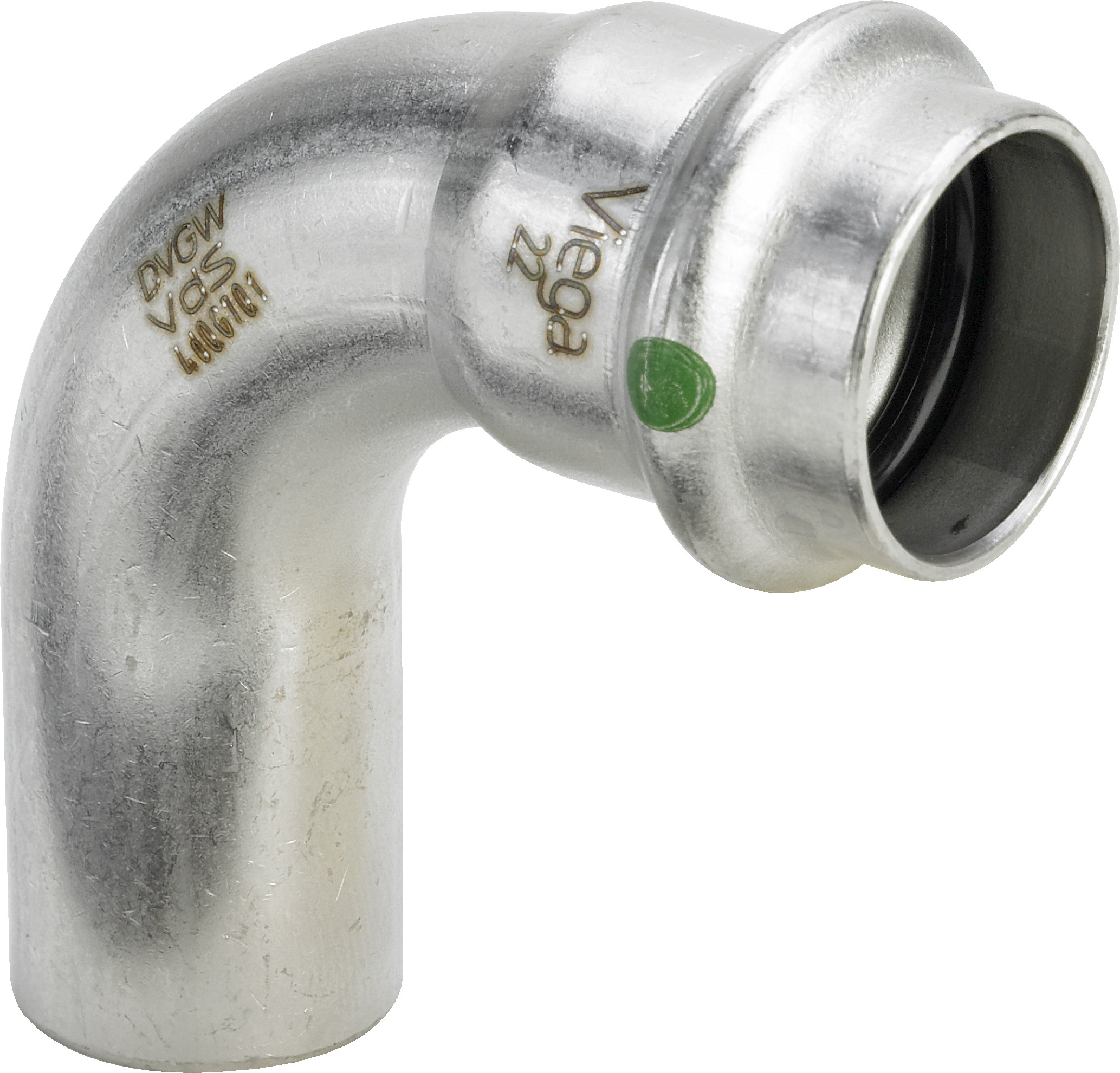 Sanpress Inox-Coude 90° acier inoxydable 2316.1 certification VdS 54 - VIEGA - 435769