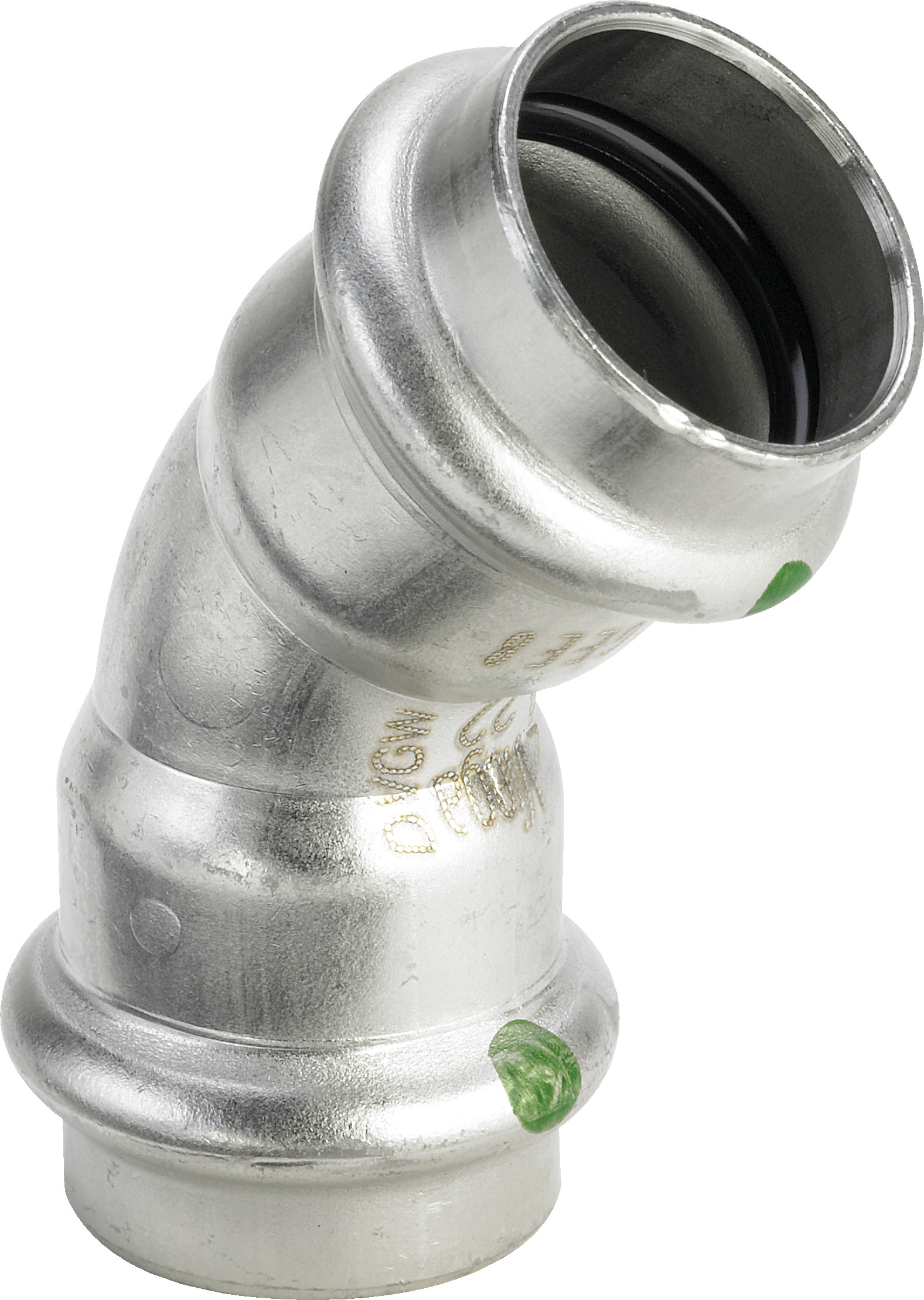 Sanpress Inox-Coude 45° acier inoxydable modèle 2326 certification VdS 54 - VIEGA - 435370