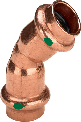 Profipress-Coude 45° cuivre, modèle 2426 certification VdS d: 42 - VIEGA - 292386