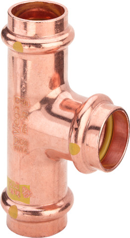 Profipress G-Té avec SC-Contur cuivre ATG d1 42 d2 28 d3 - VIEGA - 346096
