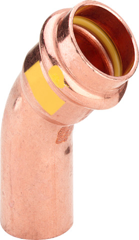 Profipress G-Coude 45° avec SC-Contur cuivre, modèle 2626.1 d: 22 - VIEGA - 345693