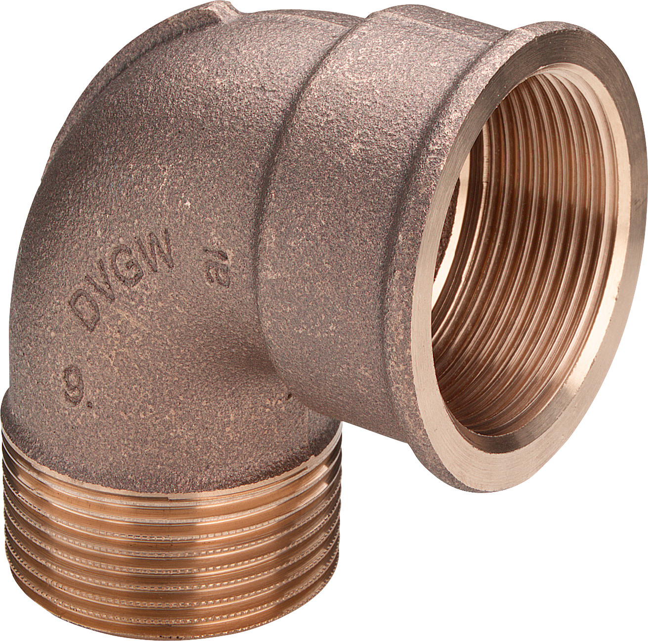 Coude 90° bronze ou bronze au silicium, modèle 3092 R: 1½ Rp: 1½ 1/2 - VIEGA - 264123
