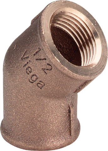 Coude 45° bronze ou bronze au silicium, modèle 3120 Rp: 1 - VIEGA - 320652